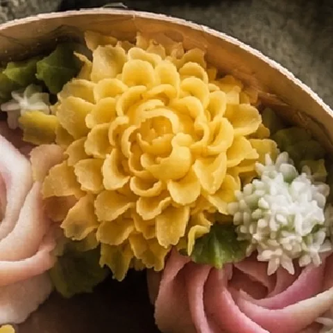 お手本の実物: 菊